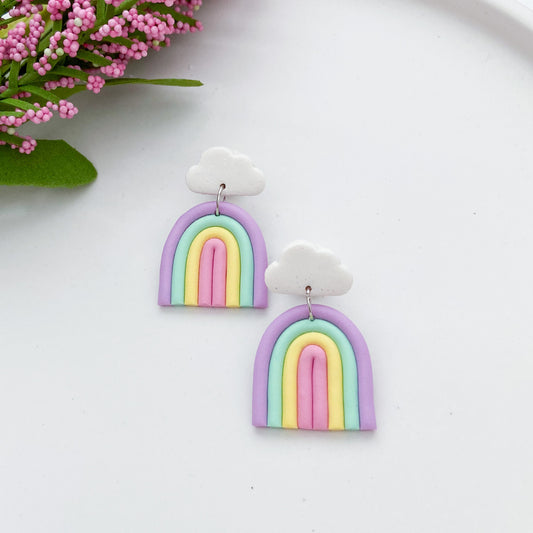 Cloud Rainbow Earrings